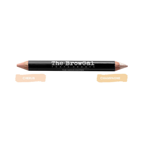 Image of The BrowGal Highlighter & Concealer Duo Pencil, Champagne/Cherub