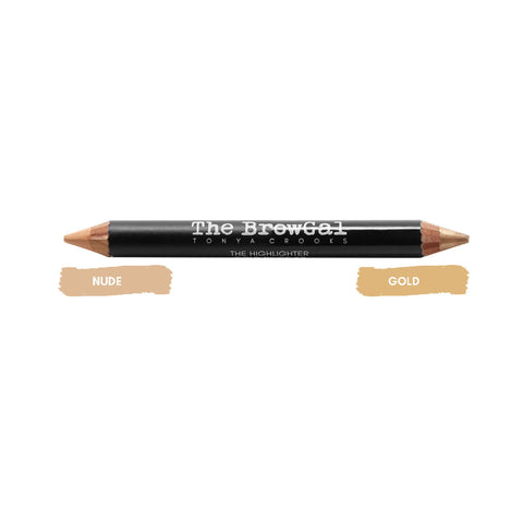 Image of The BrowGal Highlighter & Concealer Duo Pencil, Gold/Nude