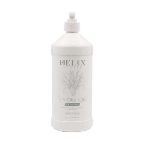 Image of Helix Beauty Restoration Lemongrass Body Oil 2,000 mg,  32 oz