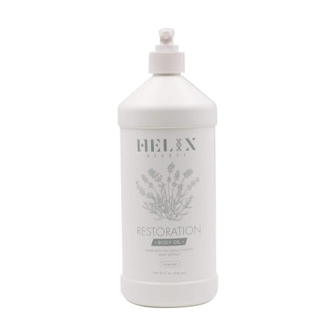 Image of Helix Beauty Restoration Lavendar Body Oil 2,000 mg, 32 oz