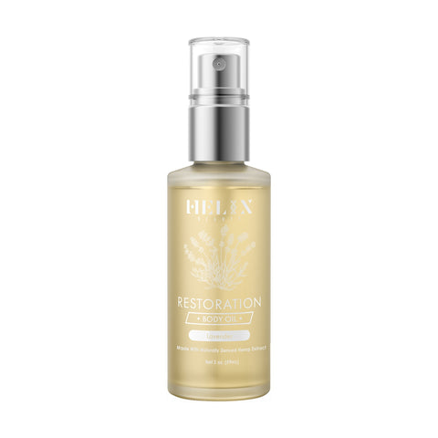 Image of Helix Beauty Restoration Lavendar Body Oil 2,000 mg,  2 oz