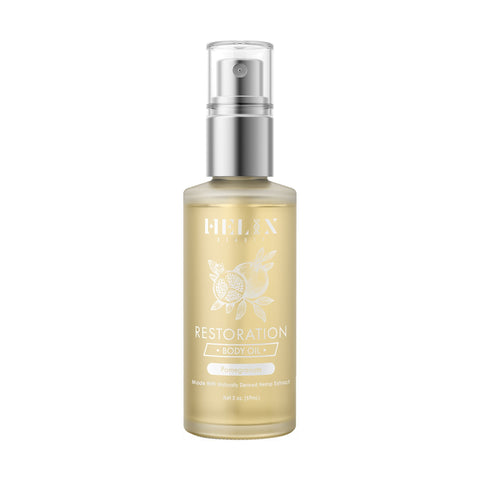 Image of Helix Beauty Restoration Pomegranate Body Oil 2,000 mg,  2 oz