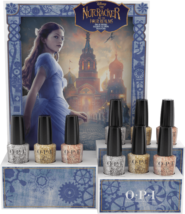 OPI Lacquer – Glitters - 9 Piece Chipboard Display