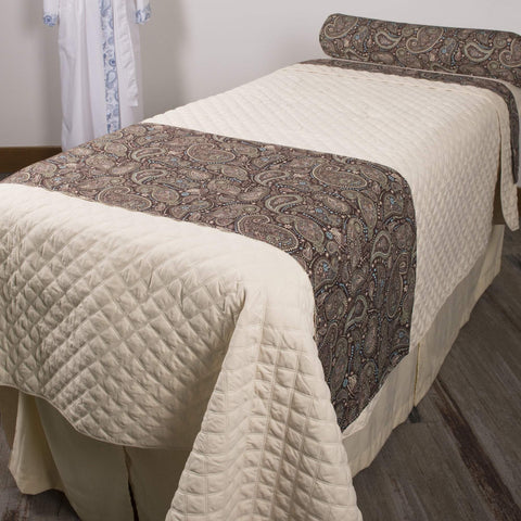 Image of Sposh Massage Table Saddle Paisley Collection