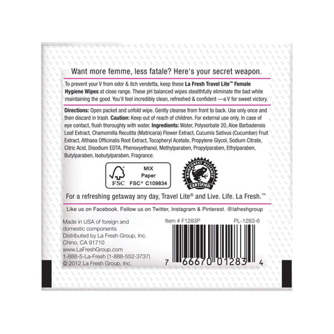 Image of La Fresh Travel Lite&trade; Feminine Hygiene Wipes 200 Ct.