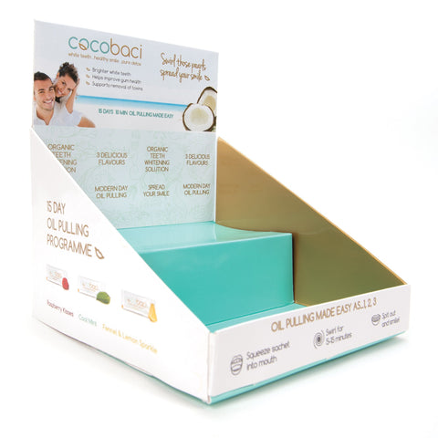Image of Cocobaci Oil Pulling Program Cardboard Retail Display
