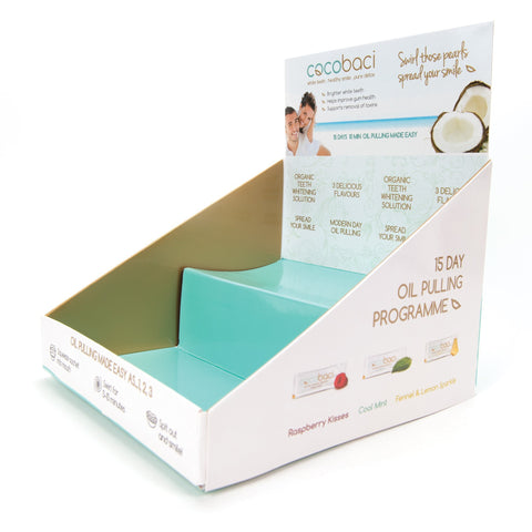 Image of Cocobaci Oil Pulling Program Cardboard Retail Display