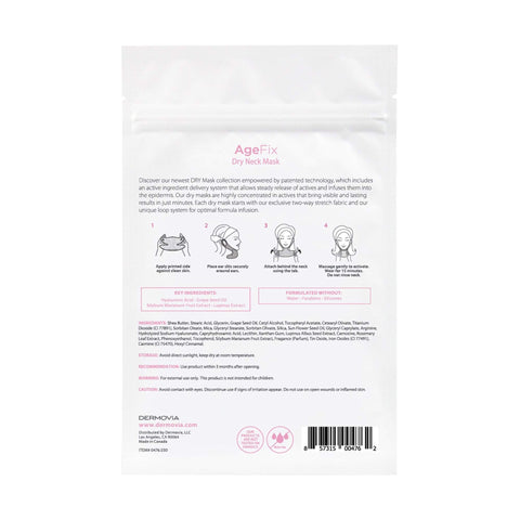 Image of Dermovia DRY Mask AgeFix Waterless Neck Treatment