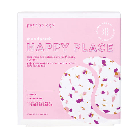 Image of Patchology Moodpatch Happy Place Inspiring Tea-Infused Aromatherapy Eye Gels, 5 Pairs