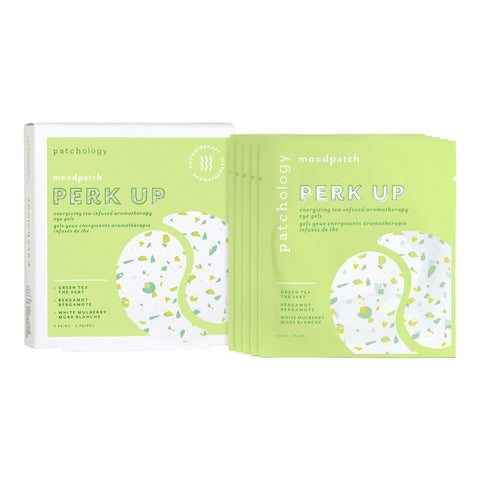 Image of Patchology Moodpatch Perk Up Energizing Tea-Infused Aromatherapy Eye Gels, 5 Pairs