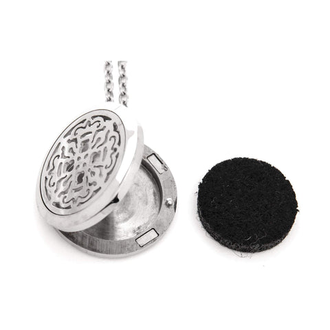 Image of Ancient Cross Aromatherapy Locket Necklace