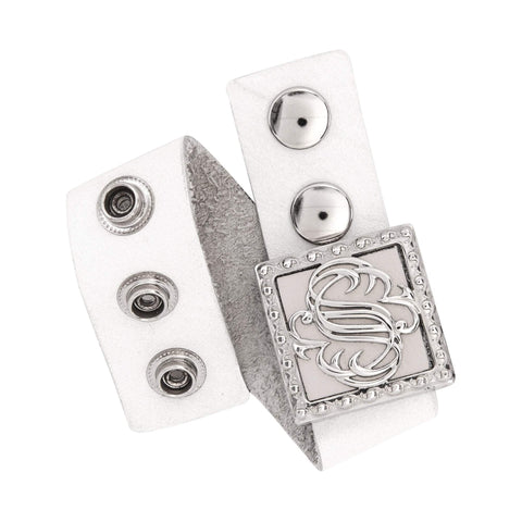 Image of Signature Aromatherapy Locket Bracelet / White