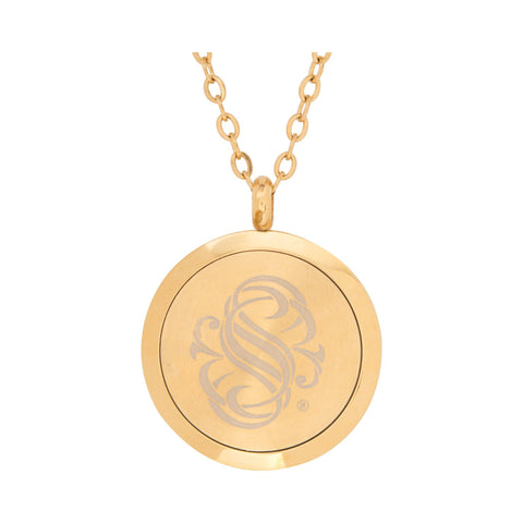 Image of Stainless Steel Golden Waves Pendant