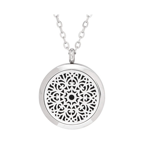 Image of Stainless Steel Love Floral Pendant
