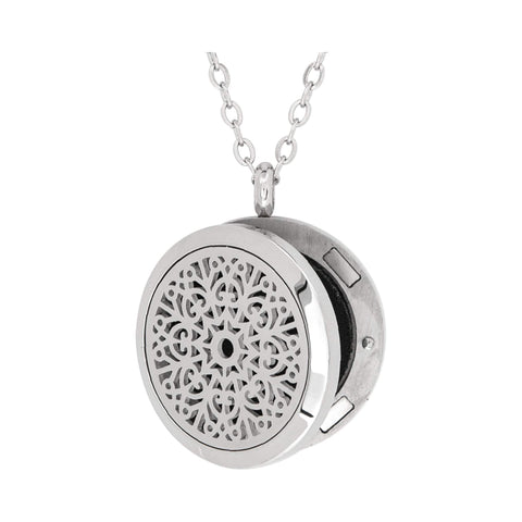 Image of Stainless Steel Love Floral Pendant