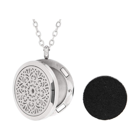 Image of Stainless Steel Love Floral Pendant