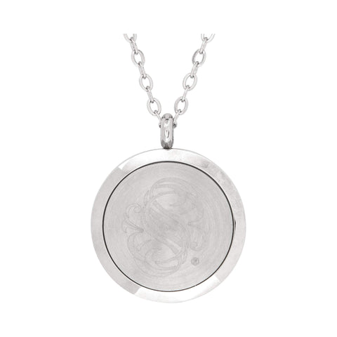 Image of Stainless Steel Love Floral Pendant