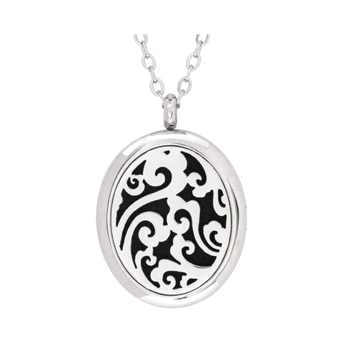 Image of Stainless Steel Whimsical Oval Pendant