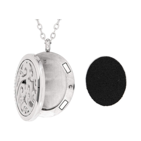 Image of Stainless Steel Whimsical Oval Pendant
