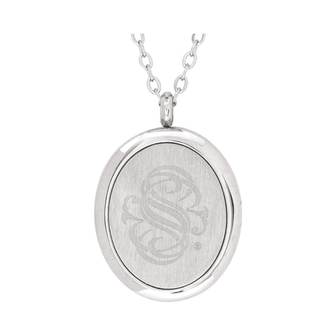 Image of Stainless Steel Whimsical Oval Pendant