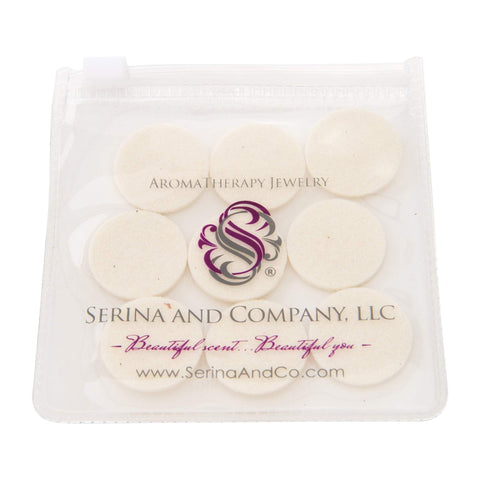 Image of Round Replacement Pads / White