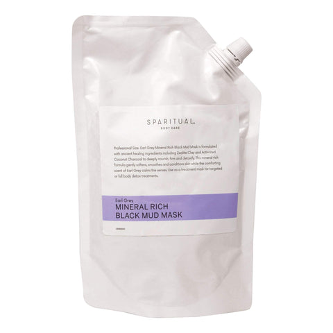 Image of SpaRitual Earl Grey Mineral Rich Black Mud Mask, 33.8 oz