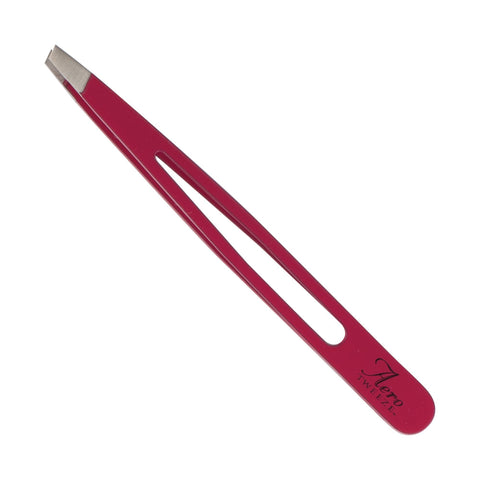 Image of Ultra Aero Tweeze Slant Tip Stainless Steel Tweezers, Pink