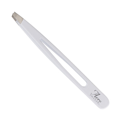 Image of Ultra Aero Tweeze Slant Tip Stainless Steel Tweezers, White