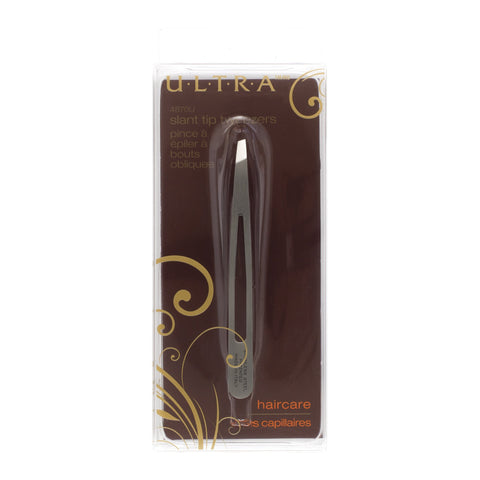 Image of Ultra Professional Slant Tip Stainless Steel Tweezers