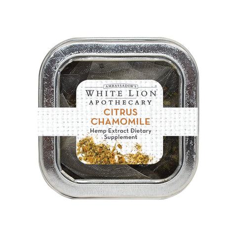 Image of Citrus Chamomile Hemp Extract-infused Tea, 5 Count Tin