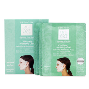 Dermovia Lace Your Face Compression Mask Clarifying Mulberry Leaf